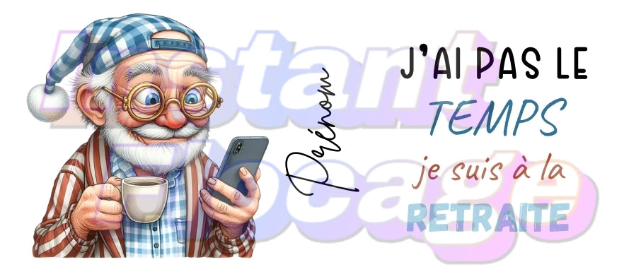 Mug personnalisé (retraite)