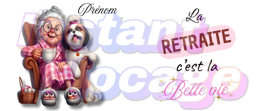 Mug personnalisé (retraite)