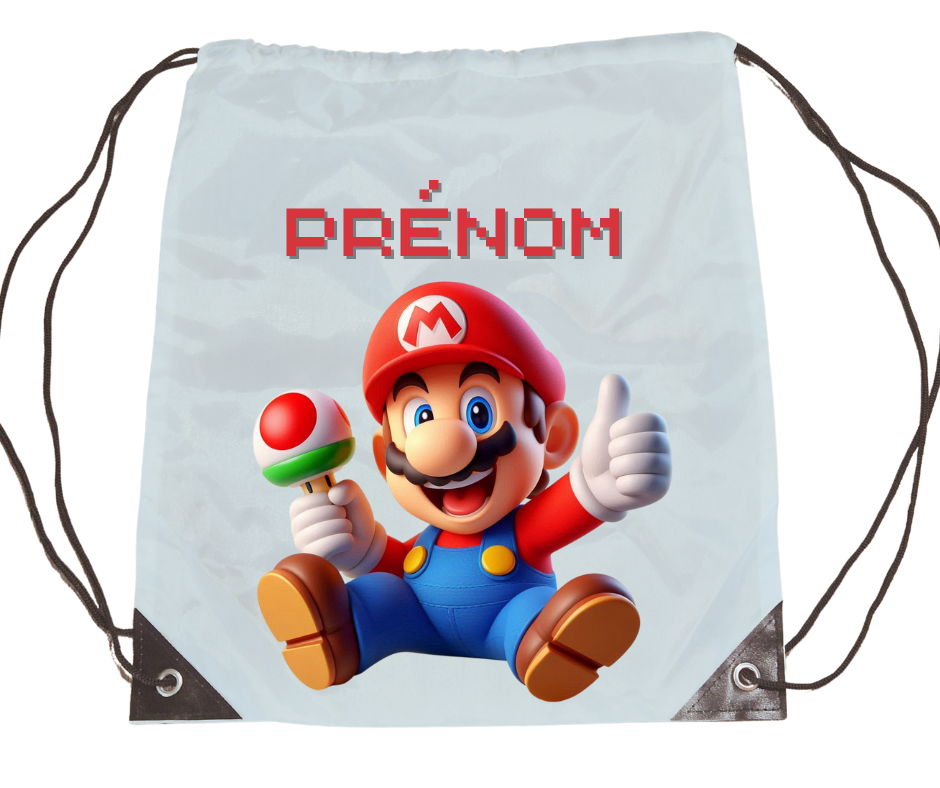 Sac à dos personnalisé (Mario)