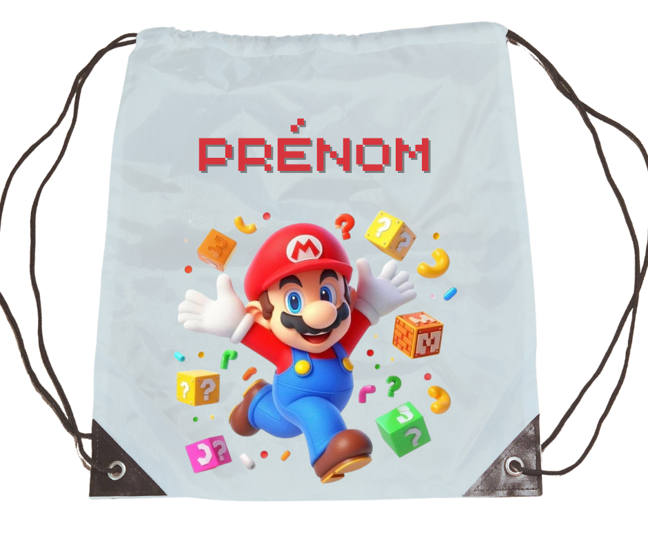 Sac à dos personnalisé (Mario)