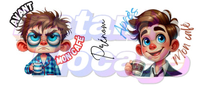 Mug personnalisé (Avant / Après)